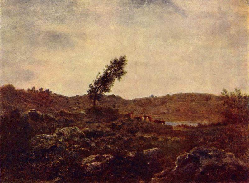 Barbizon landscape,, Theodore Rousseau